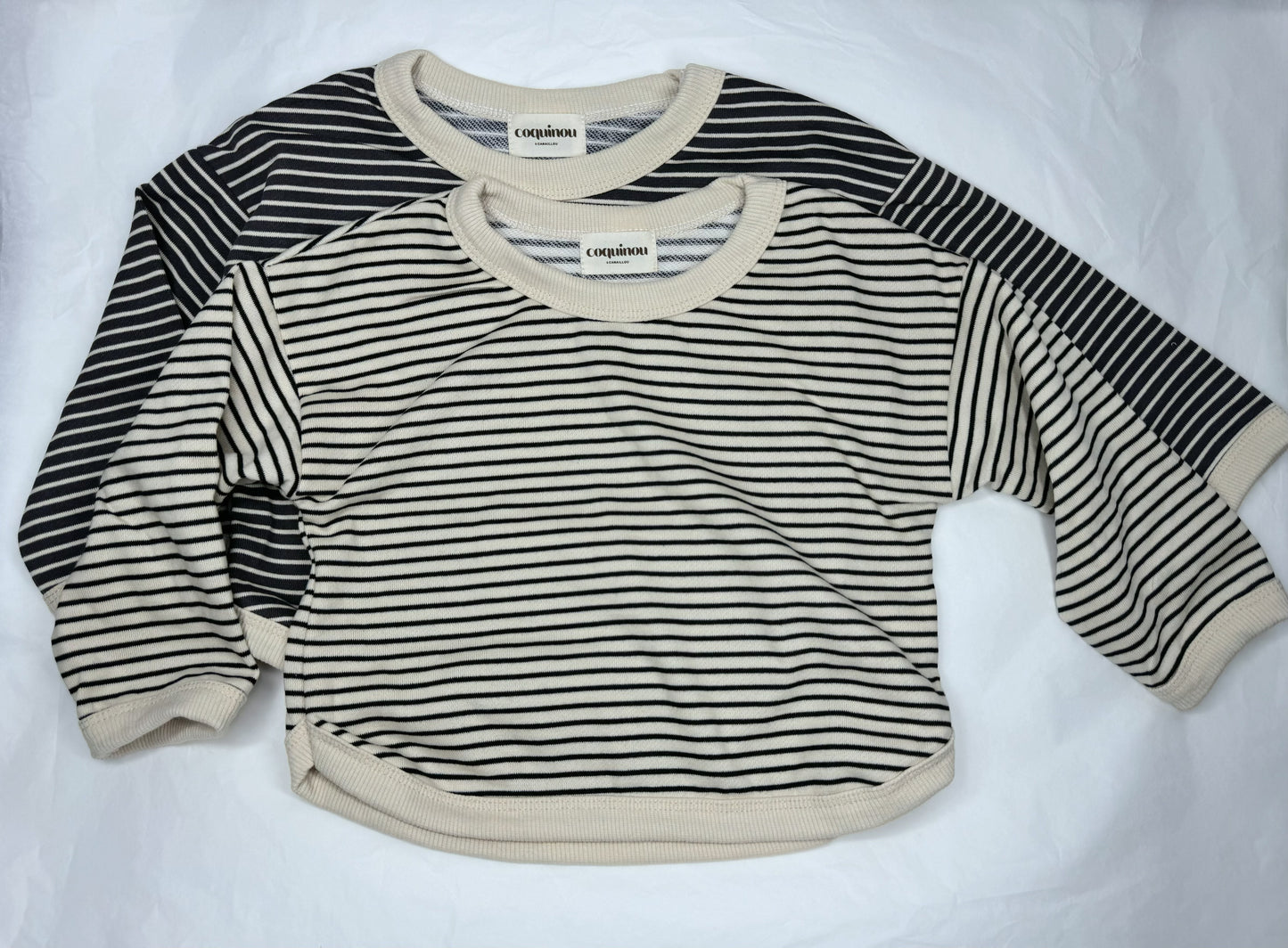 Pull fin à rayures