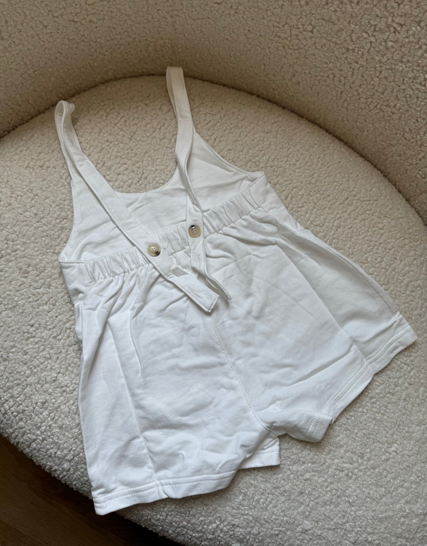 Combi-short unisexe - Blanc