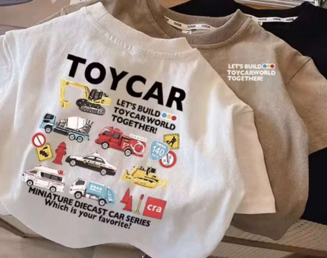 T-shirt TOYCAR - beige
