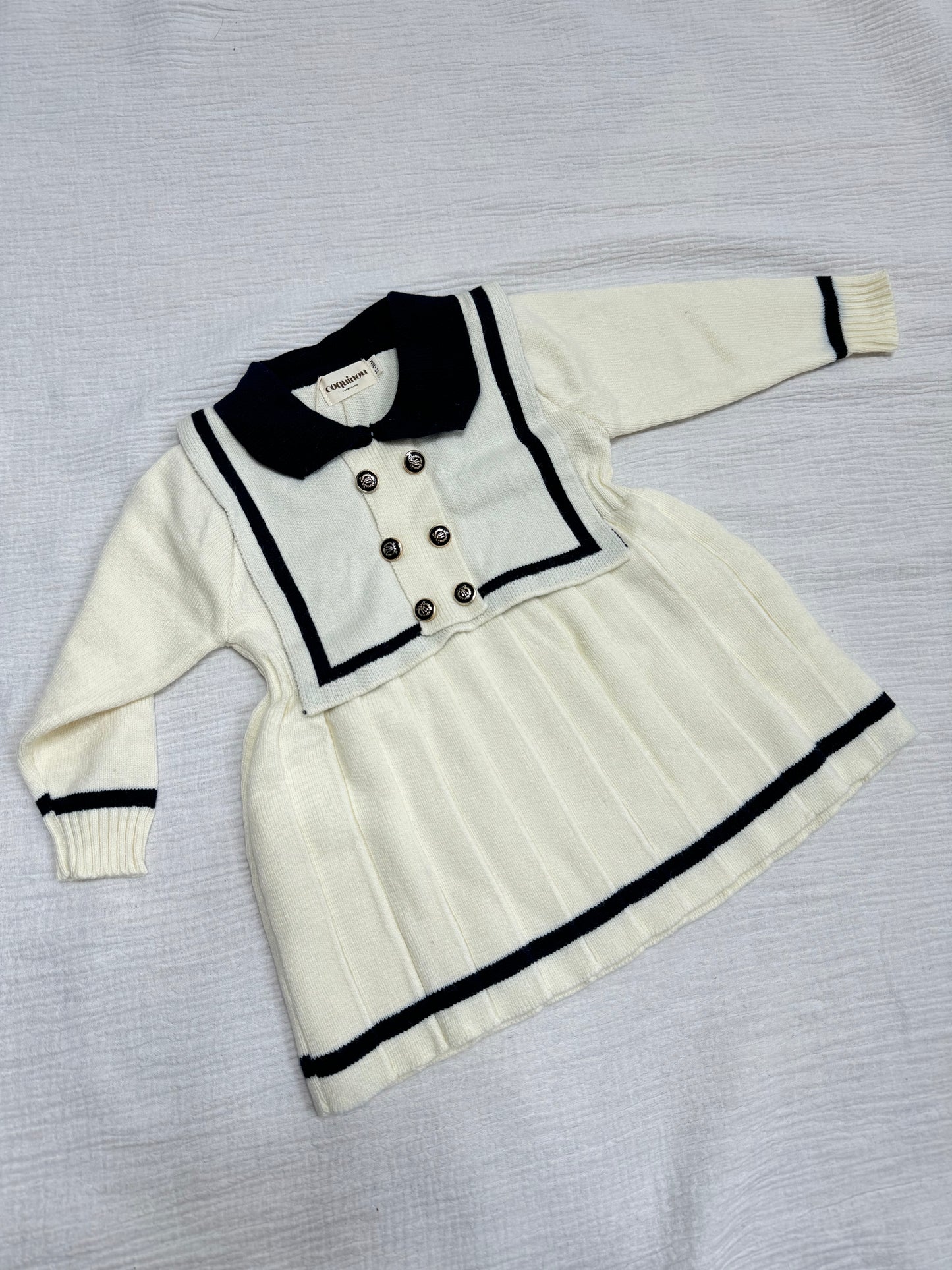 Robe MARINE - Blanche