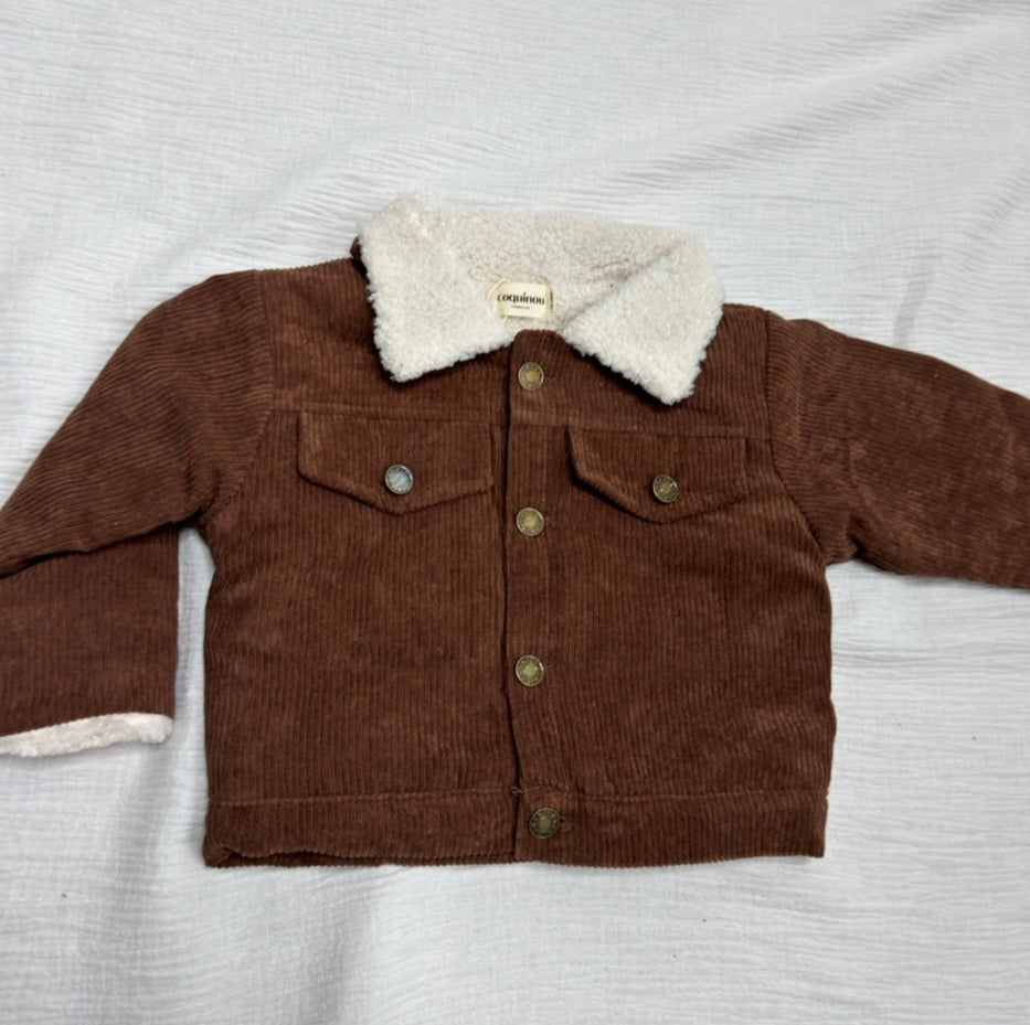 Veste en velours côtelé - Marron