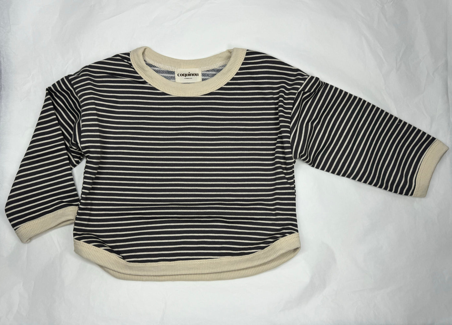 Pull fin à rayures