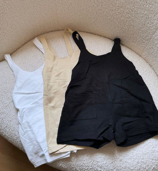 Combi-short unisexe - Blanc