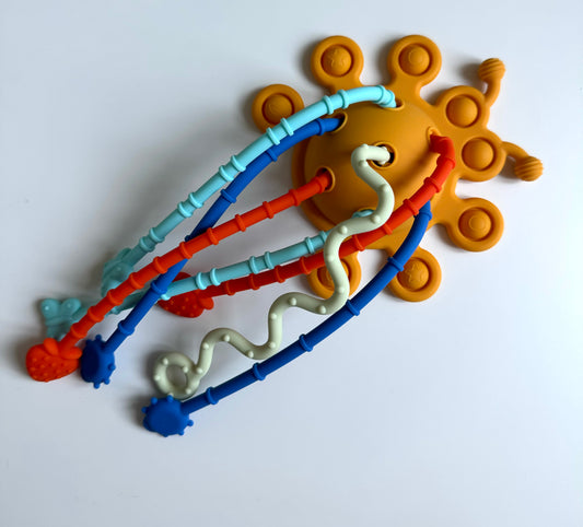 Mobile Sensoriel en Silicone – Éveil & Décoration pour Bébé