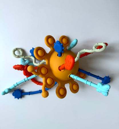 Mobile Sensoriel en Silicone – Éveil & Décoration pour Bébé