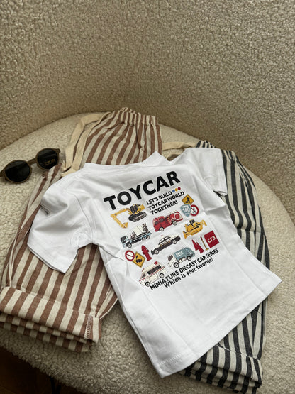 T-shirt TOYCAR - blanc
