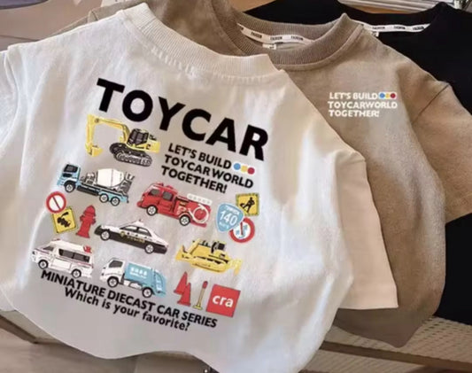 T-shirt TOYCAR - blanc