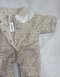 Combinaison hiver fleurie - Col claudine