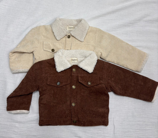 Veste en velours côtelé - Marron