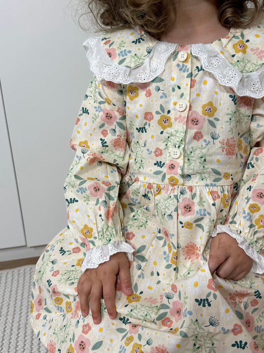 Robe col claudine - LISE