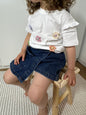 T-shirt Fleurs - Blanc